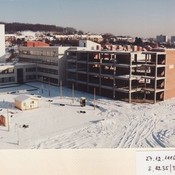 Stavba v zimě