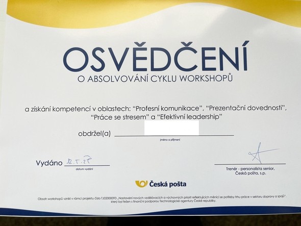 Workshop České pošty