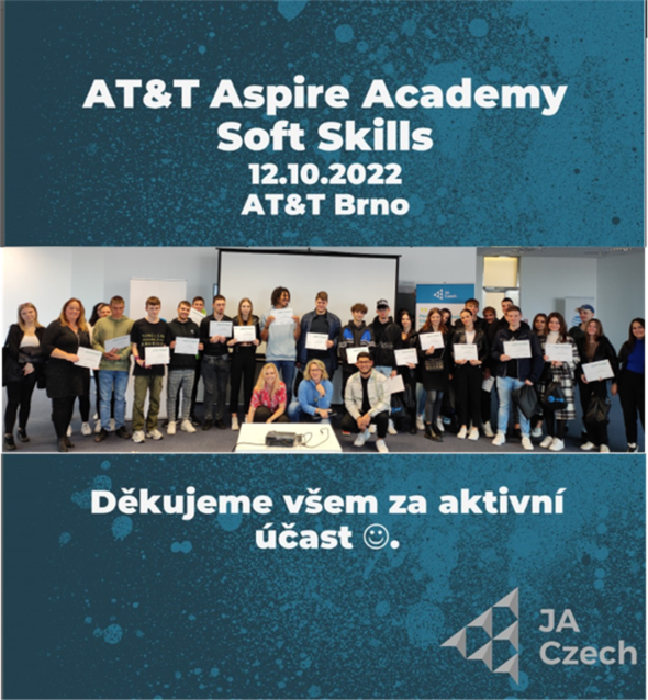 12. 10. 2022 proběhl AT&T Aspire Academy Soft Skill workshop